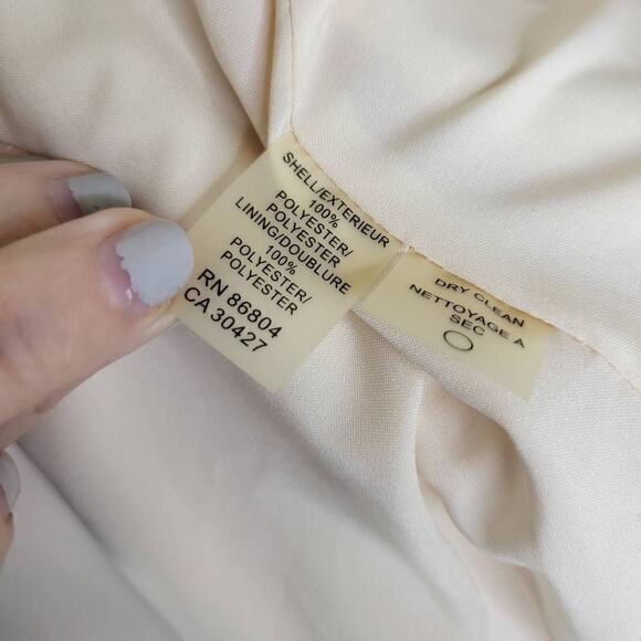 Magaschoni Women's Crepe Blazer Zip Pocket Long Sleeve‎ Jacket Pink Size 12 - Picture 9 of 9